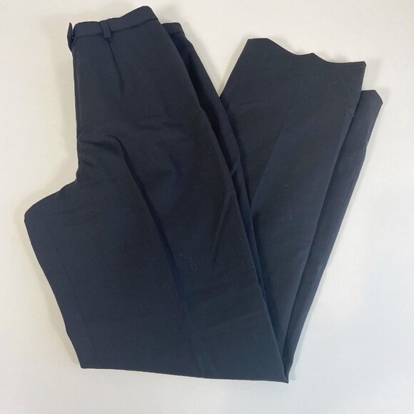 Pendleton Womens Savvy Stretch Wool Dress Pants Black 6 High Rise Formal Vintage - Picture 1 of 13